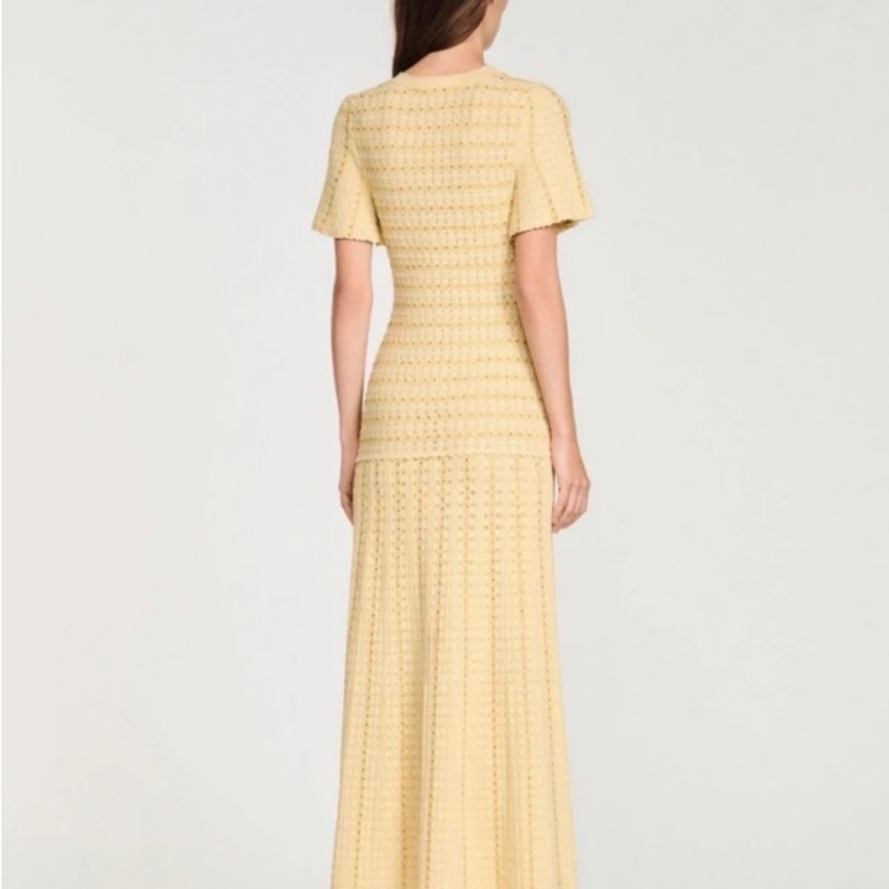 Sandro RHINESTONE KNIT MAXI DRESS - Picture 4 of 7